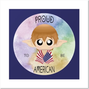 Proud to be American (Sleepy Forest Creatures) Posters and Art